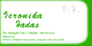 veronika hadas business card